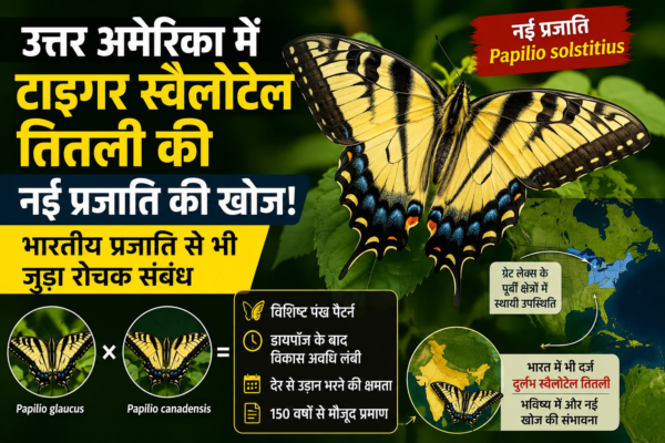 उत्तर अमेरिका में टाइगर स्वैलोटेल तितली की नई प्रजाति की खोज, भारतीय प्रजाति से भी जुड़ा संबंध