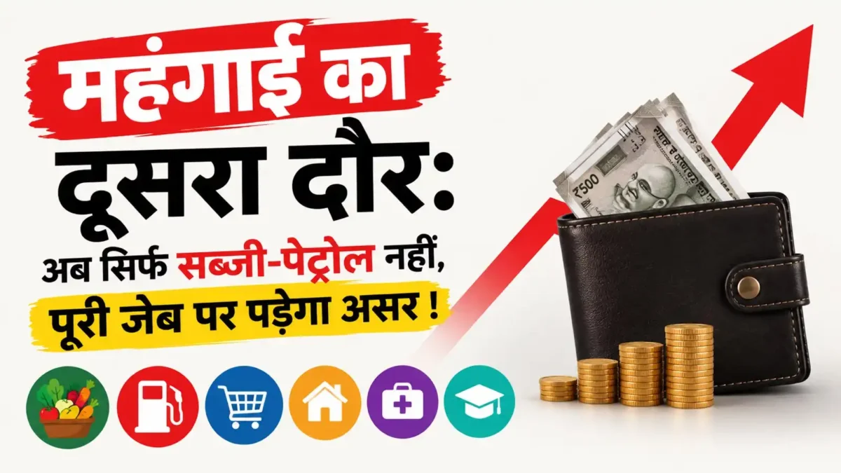 महंगाई का दूसरा दौर: अब सिर्फ सब्जी-पेट्रोल नहीं, पूरी जेब पर पड़ेगा असर !